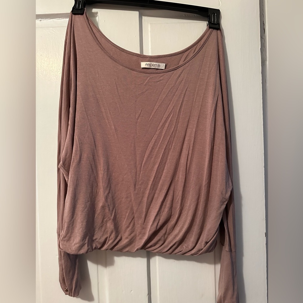 Arden B Boat Neck Cute Top